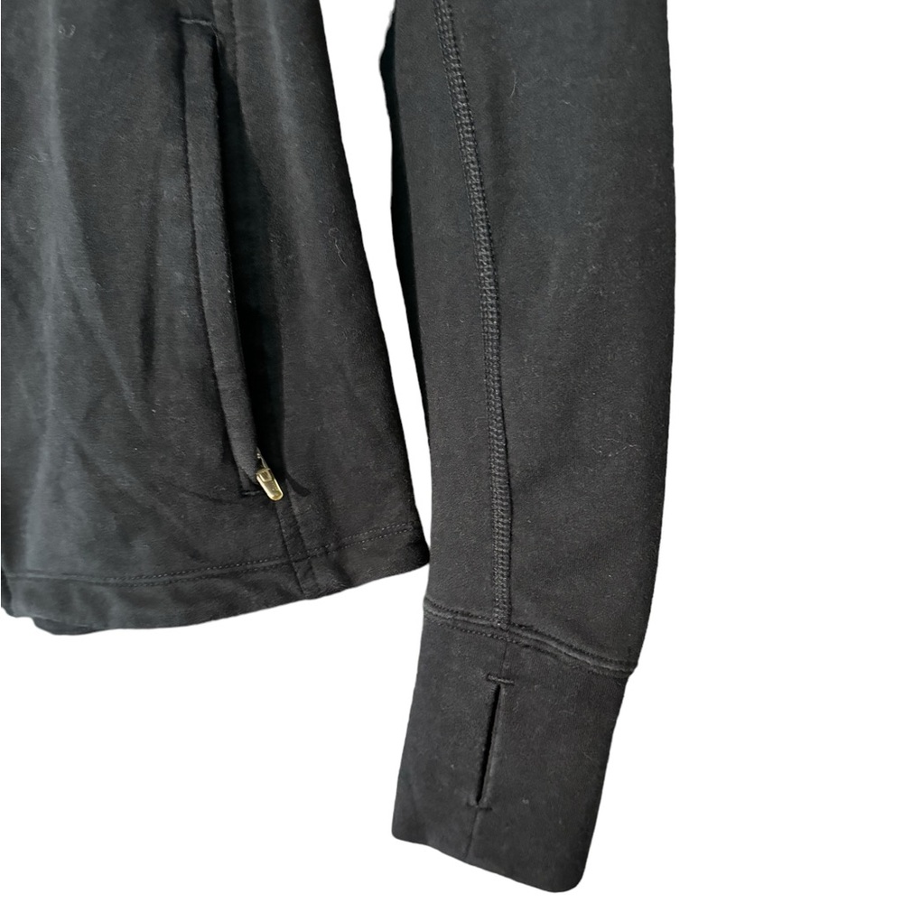 Nike Black Slim Fit Zip Up Thumbhole Hoodie Women’s Medium - Picture 3 of 7